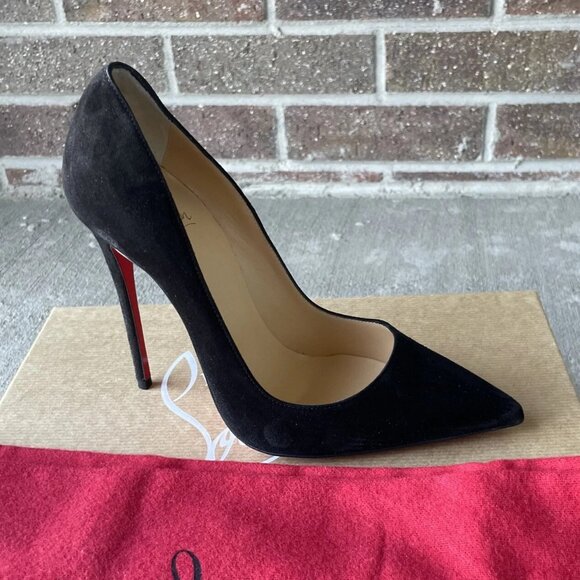 Christian Louboutin So Kate 120 Black Suede Pointed-Toe Pump - Picture 6 of 13